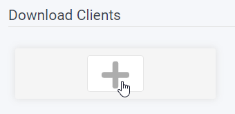 Radarr Download Clients Settings Page