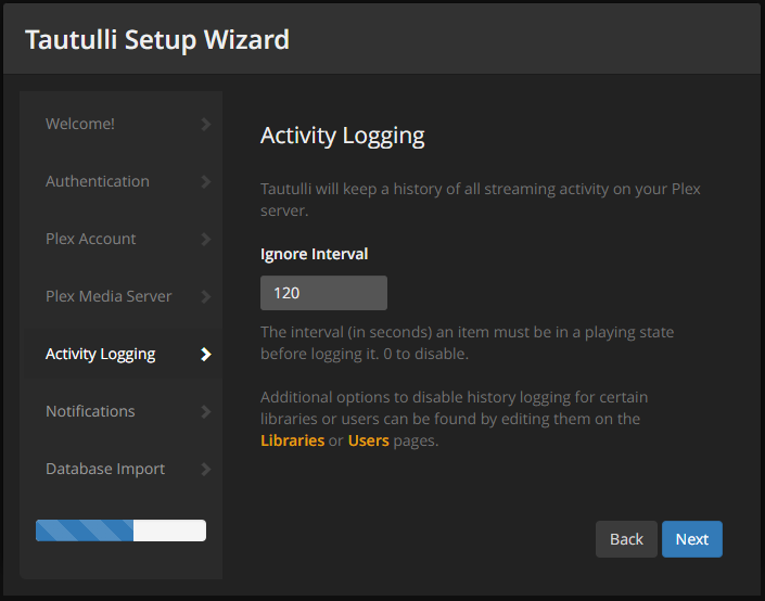 Tautulli Activity Logging Configuration
