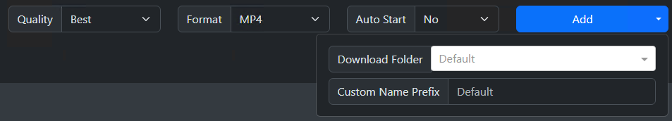 MeTube Configuration Settings