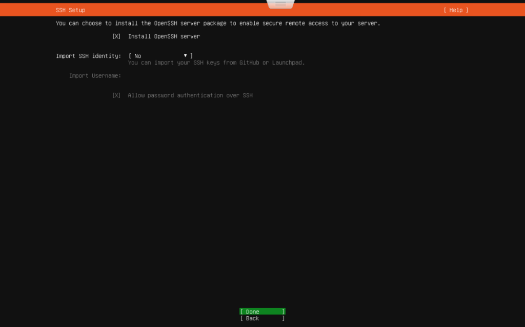 Ubuntu Server SSH Setup