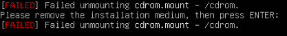 Ubuntu Server ISO Removal Error