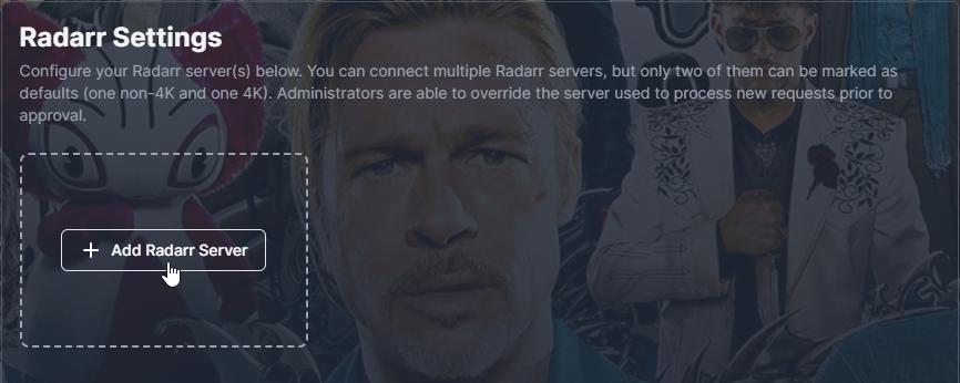 Overseerr Add Radarr Server