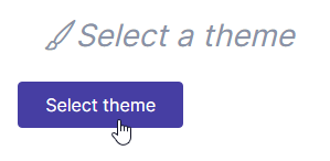 LinkStack Select Theme Button