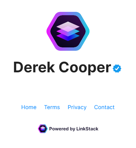LinkStack Default Layout Page