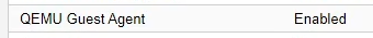 Proxmox QEMU Guest Agent Running Status