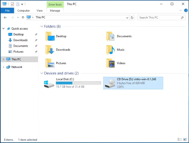Windows File Explorer CD Drive