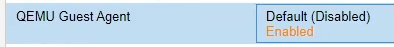 Proxmox Windows VM QEMU Enabled Status