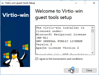 VirtIO Guest Tools Installer Setup