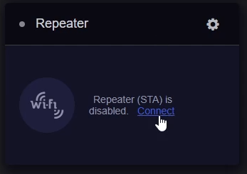 Dashboard Repeater Connection Option