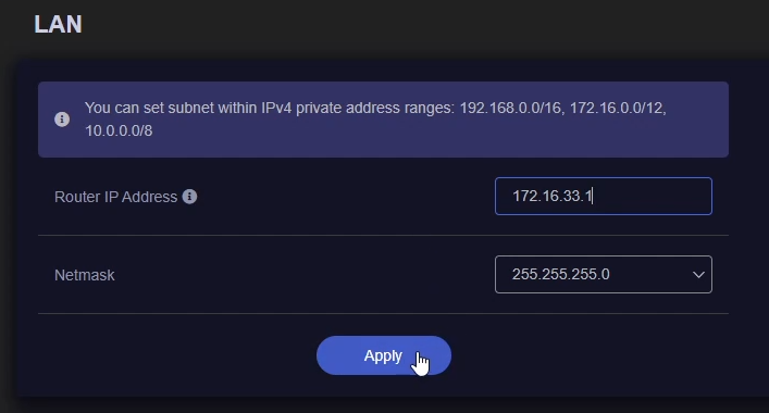 LAN Network Configuration