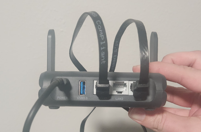 Travel Router Power Adapter Connection