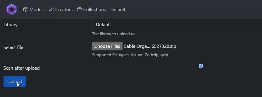 Manyfold Upload Success Notification