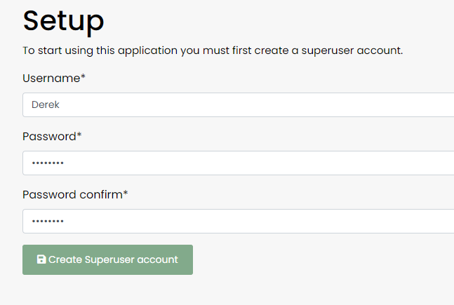 Tandoor Recipes Account Creation