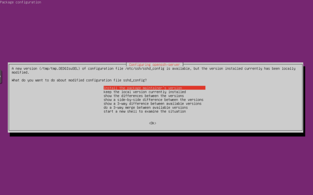 SSH Config File Prompt
