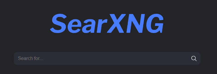 SearXNG Default Search Interface