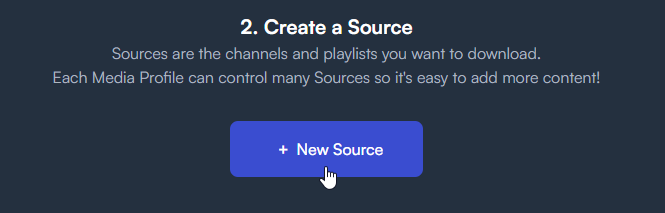 Pinchflat Create a Source