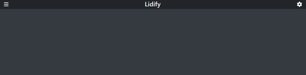 Lidify Main Interface
