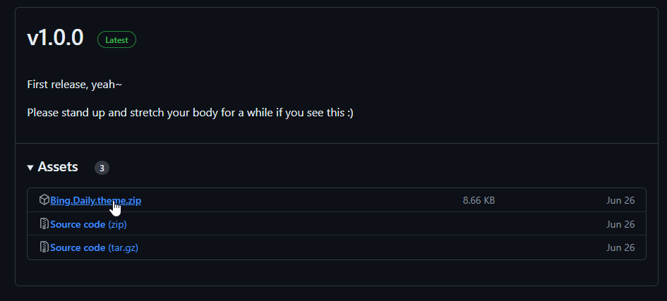Bing Daily Theme Download Page