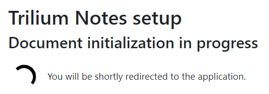 Trilium Instance Building Progress