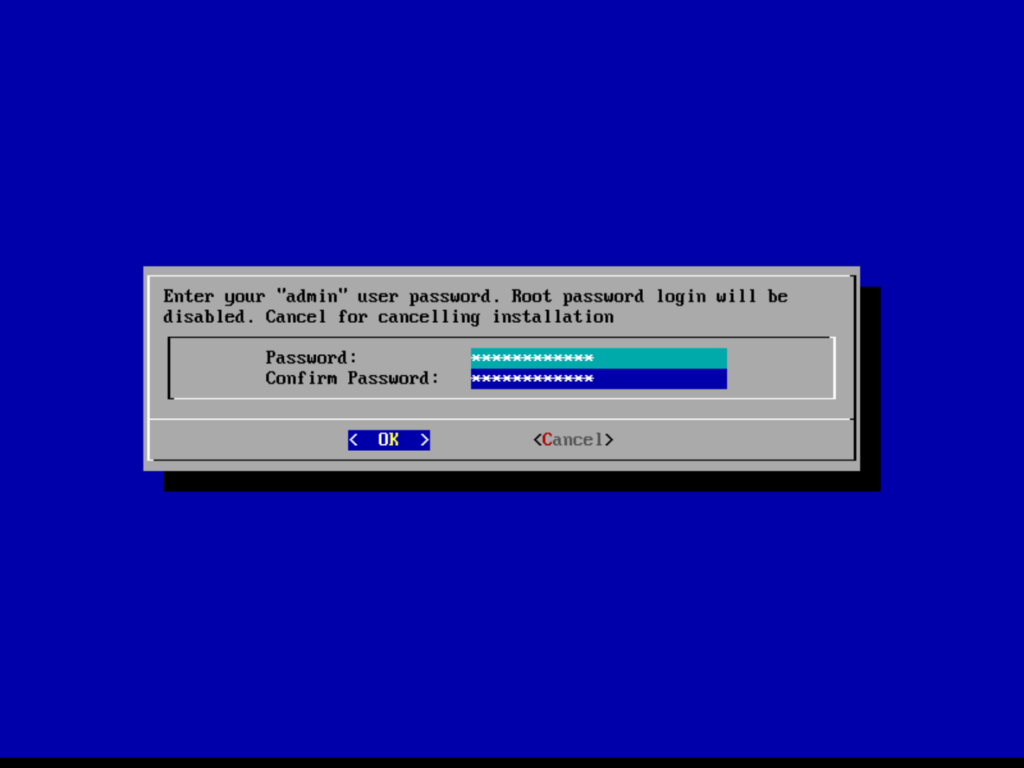 TrueNAS Admin Password Setup