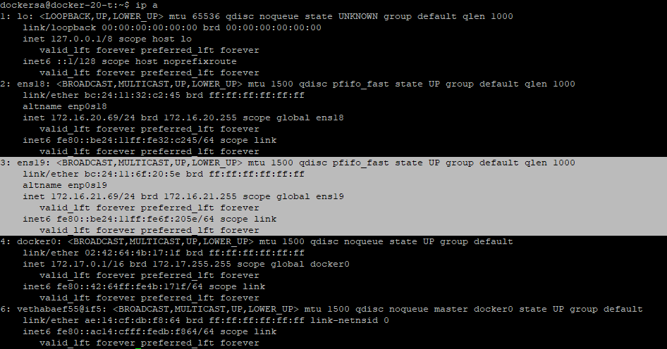 Interfaces after editing