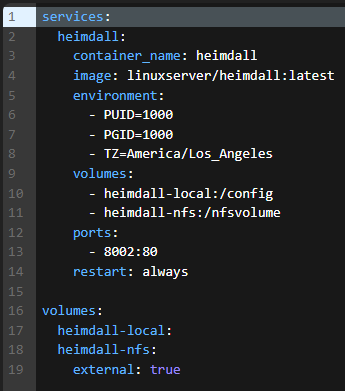 Portainer Stack Config Before NFS Switch