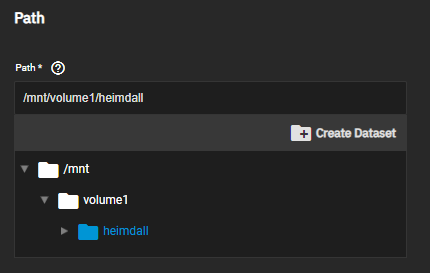 TrueNAS NFS Share Path Selection