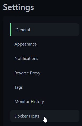 Uptime-Kuma Docker Hosts Page