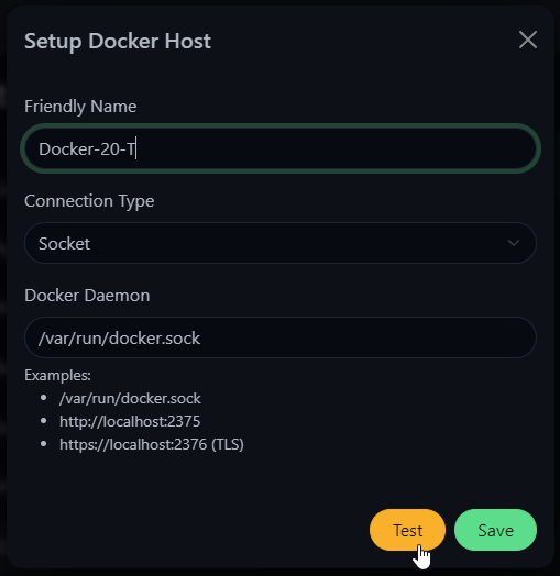 Uptime-Kuma Local Docker Host Configuration