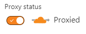 Cloudflare Enable Proxy Setting