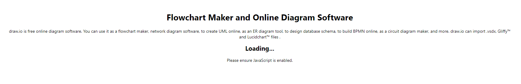 Draw.io Loading Screen