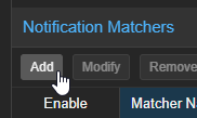 Add Matcher option in Proxmox Notifications